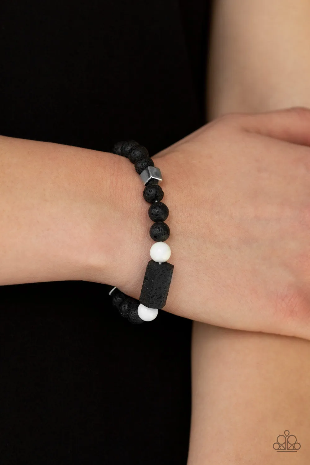 Run Out The BLOCK White Urban Bracelet