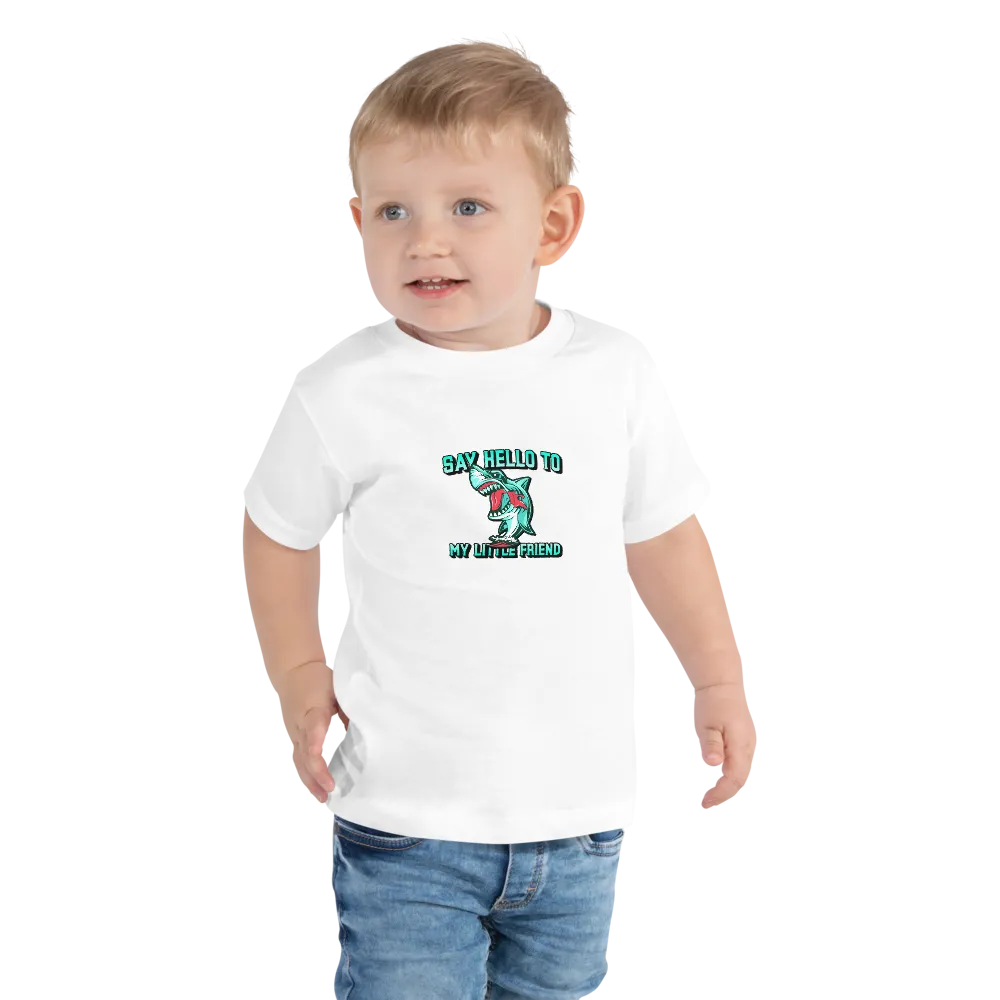 SAY HELLO TO MY LITTLE FRIEND Toddler Short Sleeve Tee