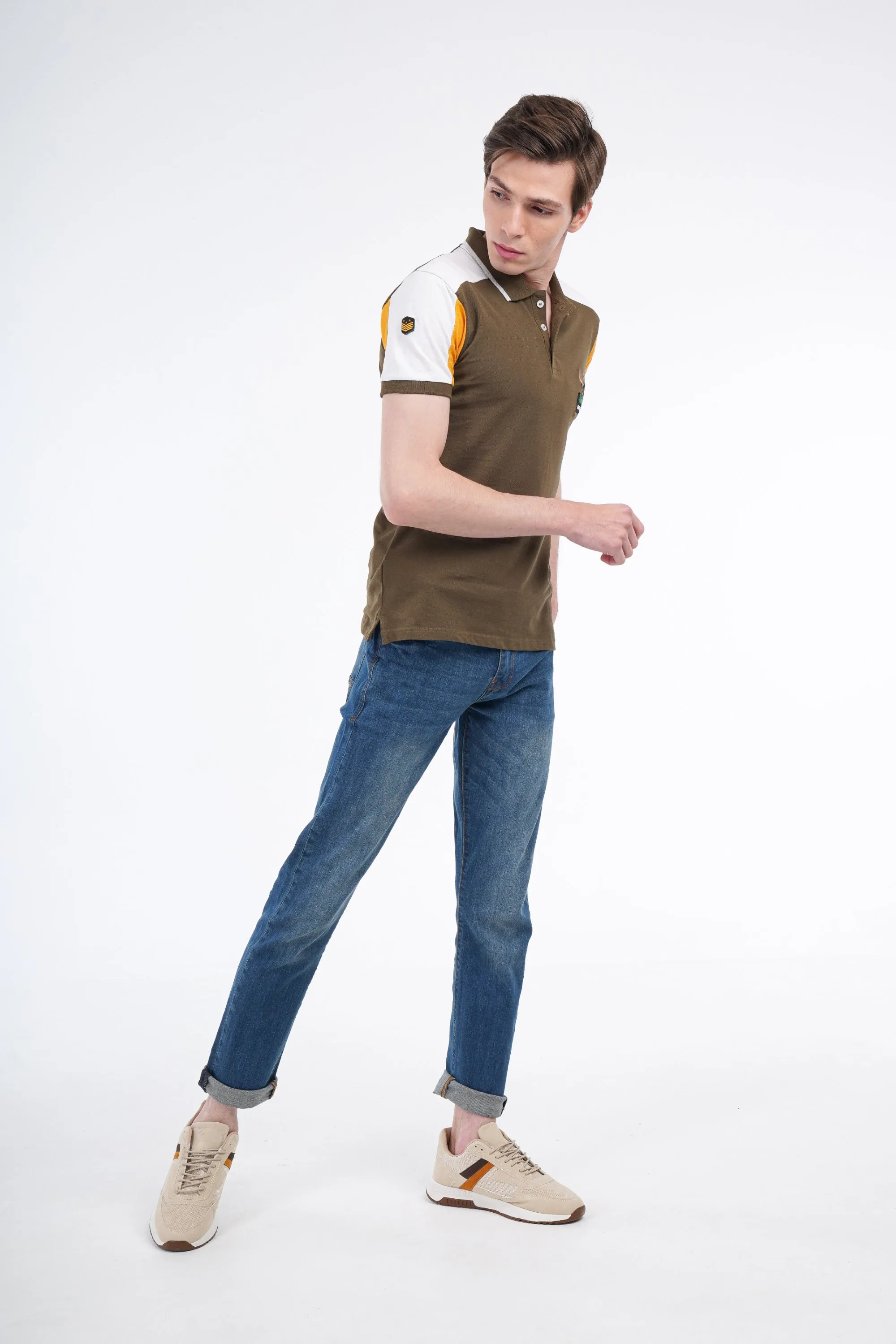 Shoulder Stripe Polo