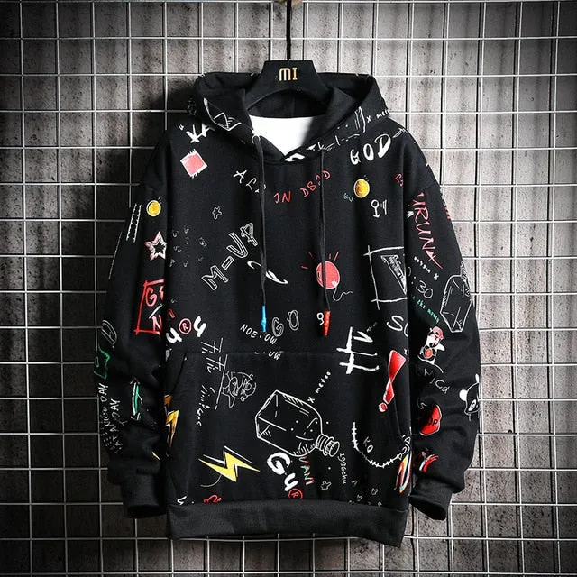 SingleRoad Men's Hoodies Men Women 2021 Spring Sweatshirt Male Japanese Streetwear Oversized Yellow Anime Hoodie Men Sweatshirts