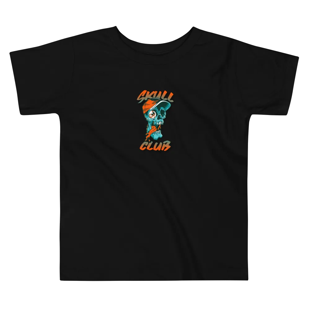 SKULL CLUB Toddler Short Sleeve Tee