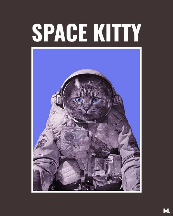 Space kitty printed t shirts
