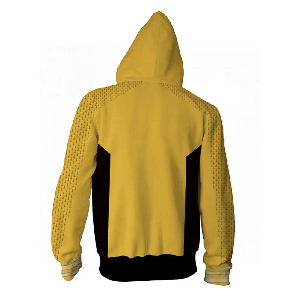 Star Trek: Strange New Worlds Sick Crew Member #1 Cosplay Hoodie 3D Printed Hooded Sweatshirt Men Women Casual Streetwear Zip Up Jacket Coat