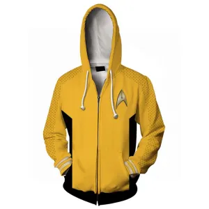 Star Trek: Strange New Worlds Sick Crew Member #1 Cosplay Hoodie 3D Printed Hooded Sweatshirt Men Women Casual Streetwear Zip Up Jacket Coat