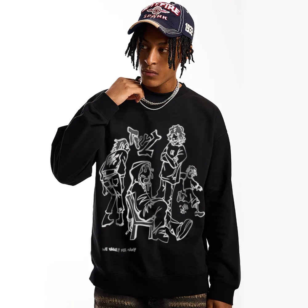 Street Cartoon Boy Sweatshirt
