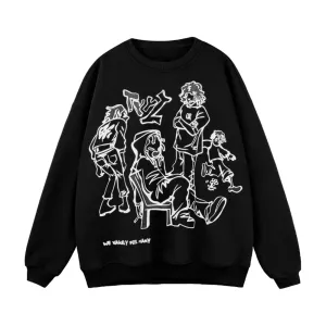 Street Cartoon Boy Sweatshirt