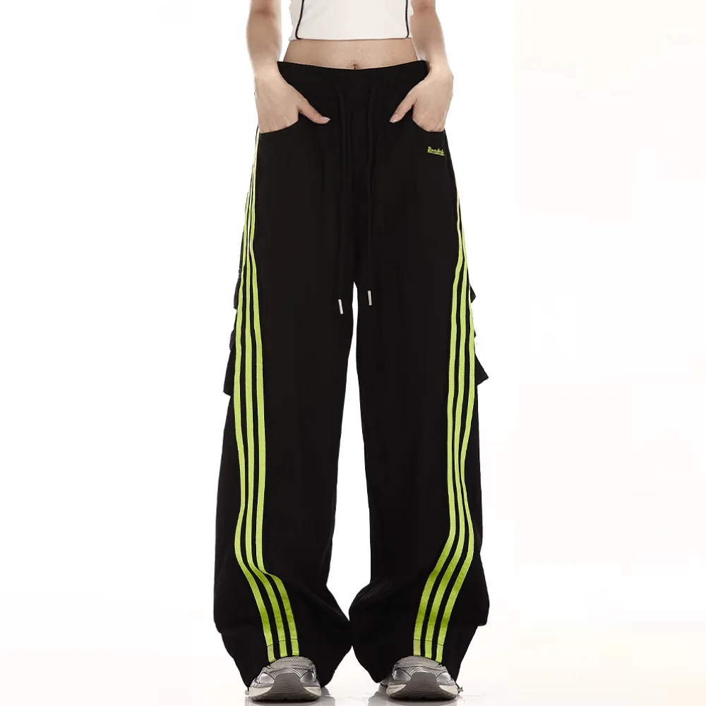 Street Color Contrast Pocket Sweatpants