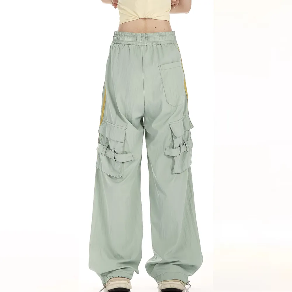 Street Color Contrast Pocket Sweatpants