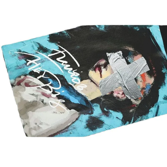 Street Comic Print Long Sleeve Shirt