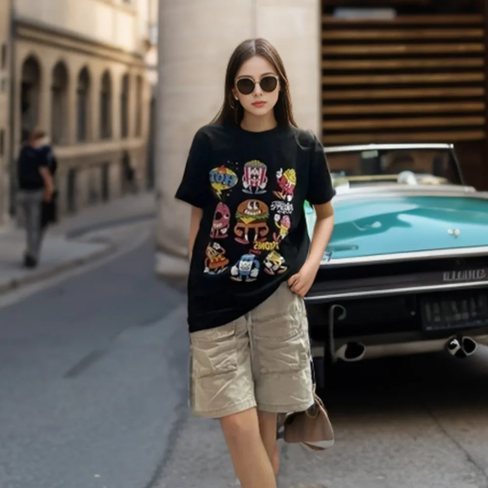 Street Popcorn Pizza T-Shirt