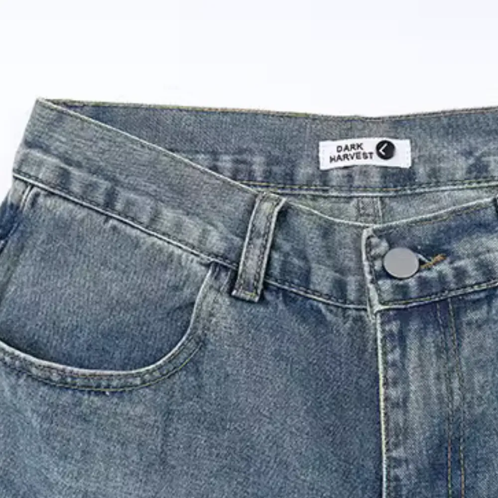 Street Washed Embroidered Jeans