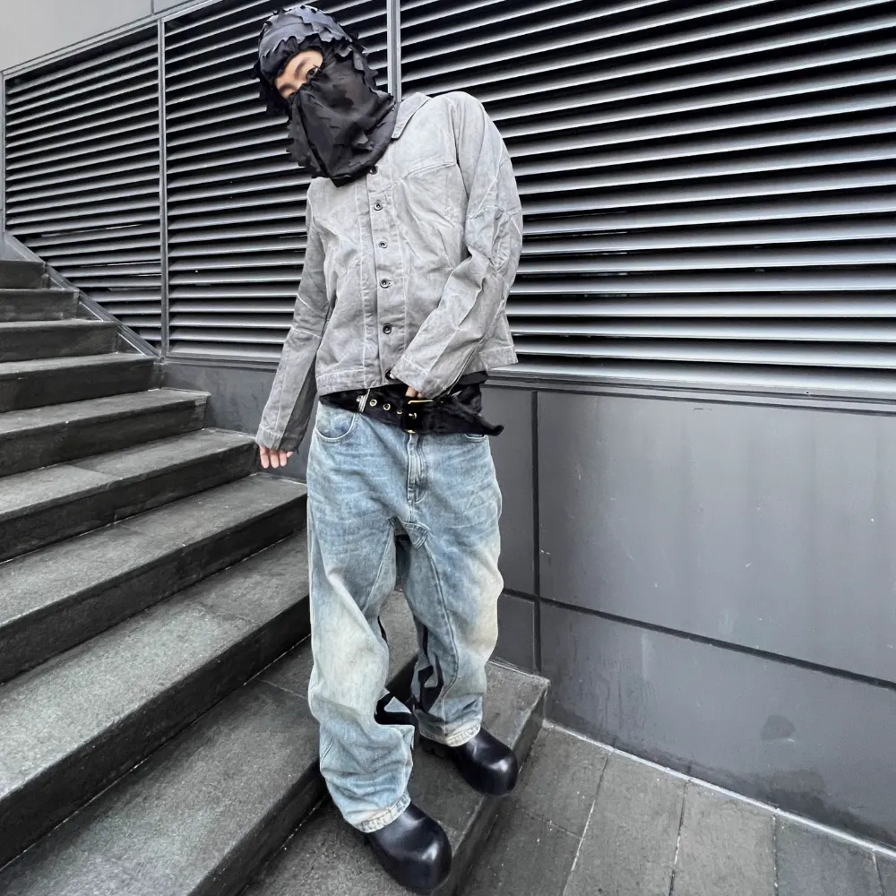 Street Washed Embroidered Jeans