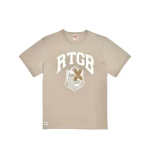 STREETWEAR CLOTHING LINE: RED TAG BRAND - CREAM ALUMNI LOGO SHIRT