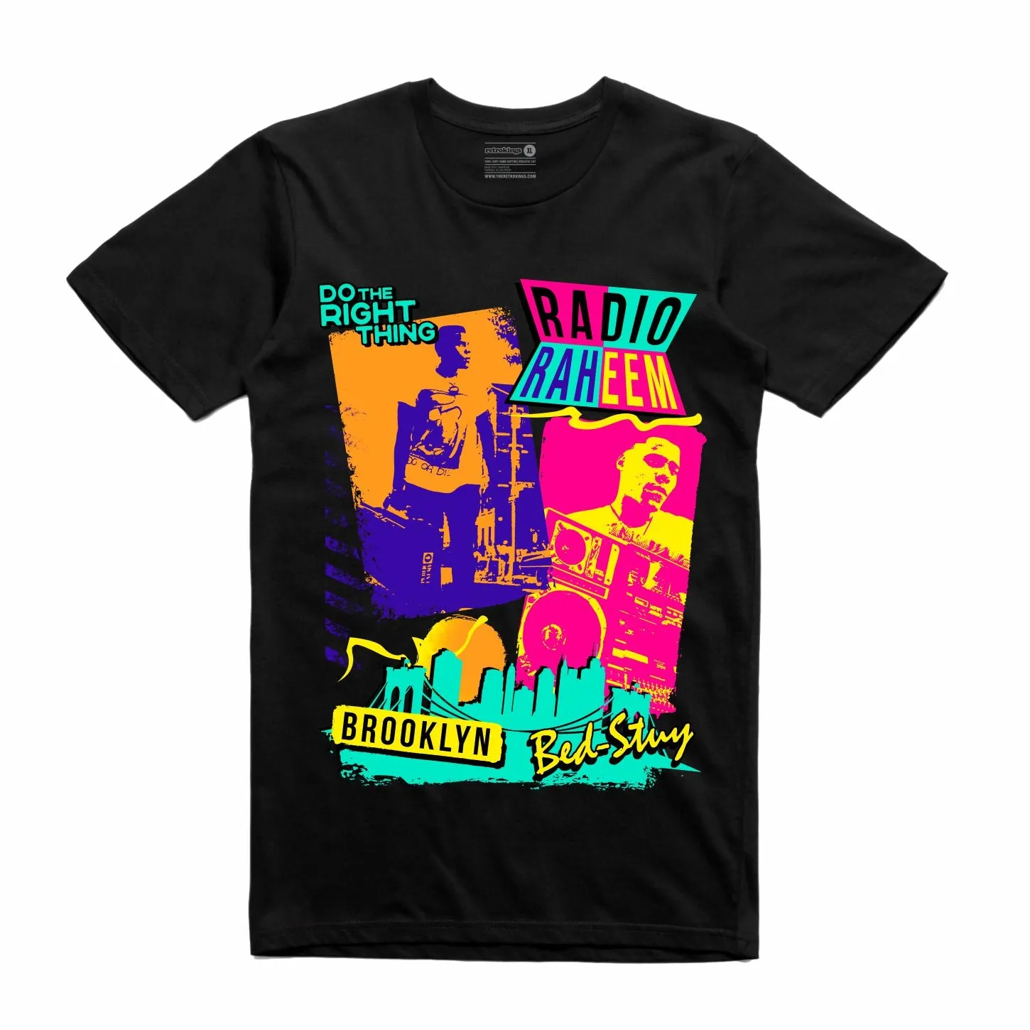 Streetwear on Demand 80'S RADIO RAHEEM TEE BLACK