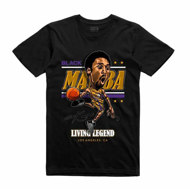 Streetwear on Demand CARICATURE MAMBA TEE BLACK