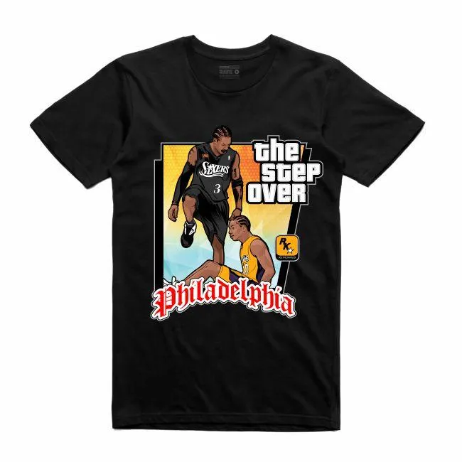 Streetwear on Demand GTA THE STEP OVER TEE BLACK