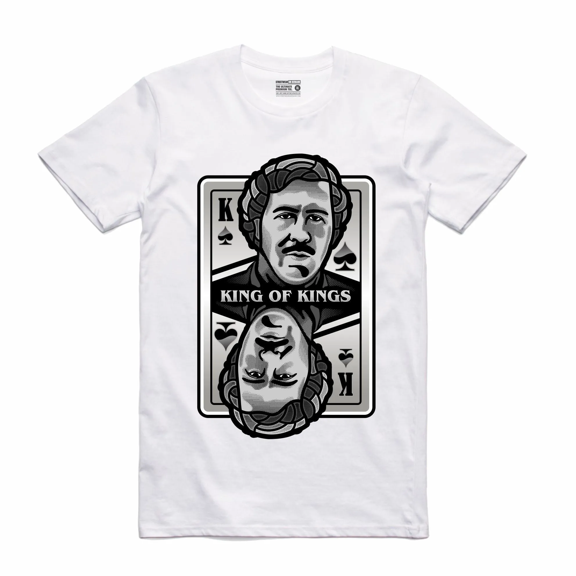 Streetwear on Demand KING OF KINGS PABLO TEE WHITE