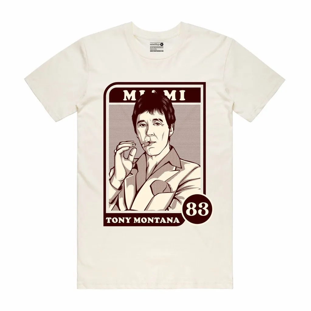 Streetwear on Demand YEARBOOK SCARFACE TEE WHITE