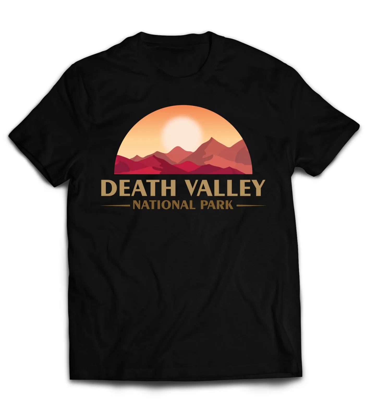 T Shirt Death Valley Death Valley National Park Sun Rise Set Mountains   by Market Trendz