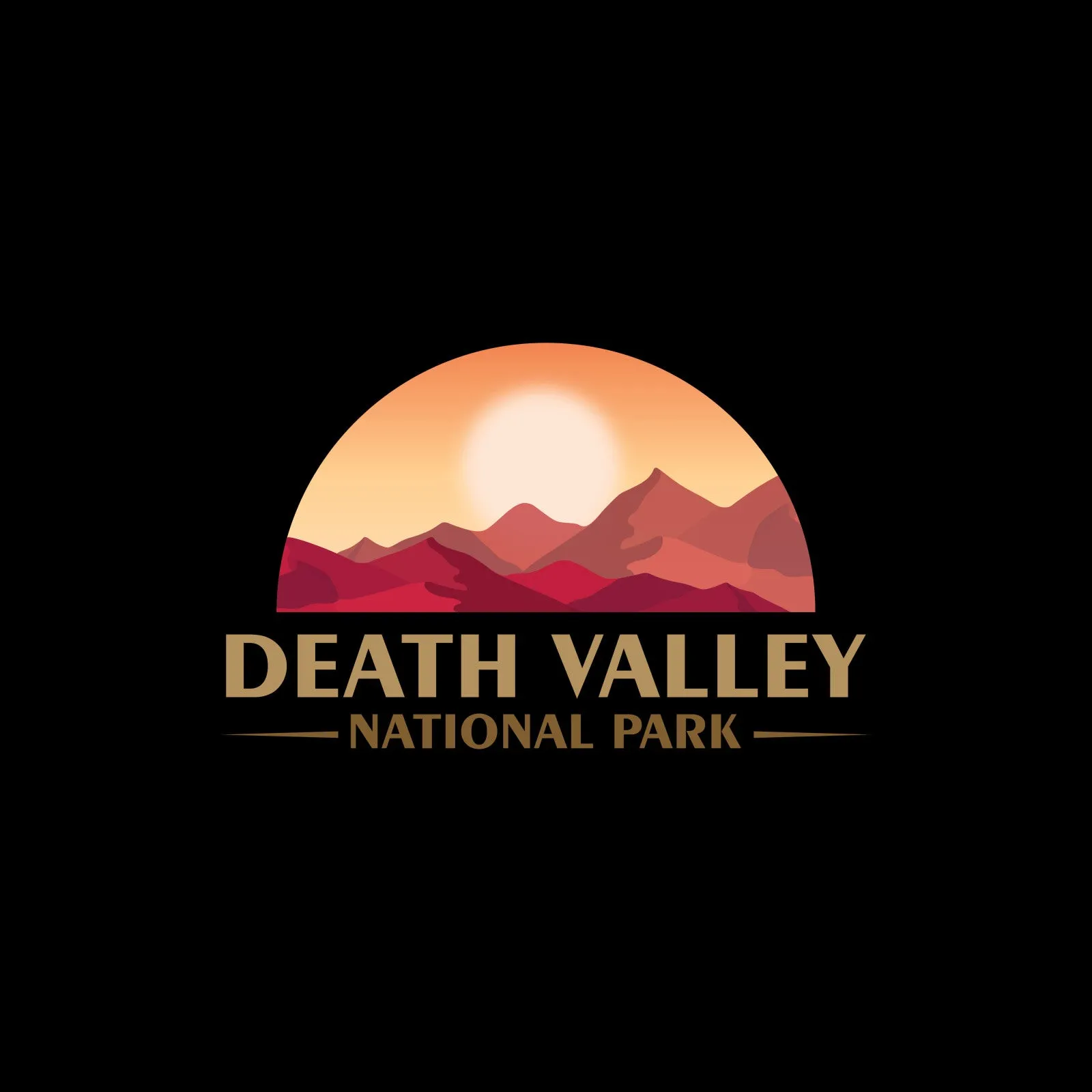 T Shirt Death Valley Death Valley National Park Sun Rise Set Mountains   by Market Trendz