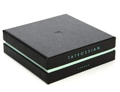 Tateossian Meccanico Black Carbon Fibre, Black Plated Stainless Steel