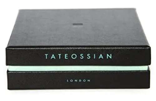 Tateossian Meccanico Black Carbon Fibre, Black Plated Stainless Steel