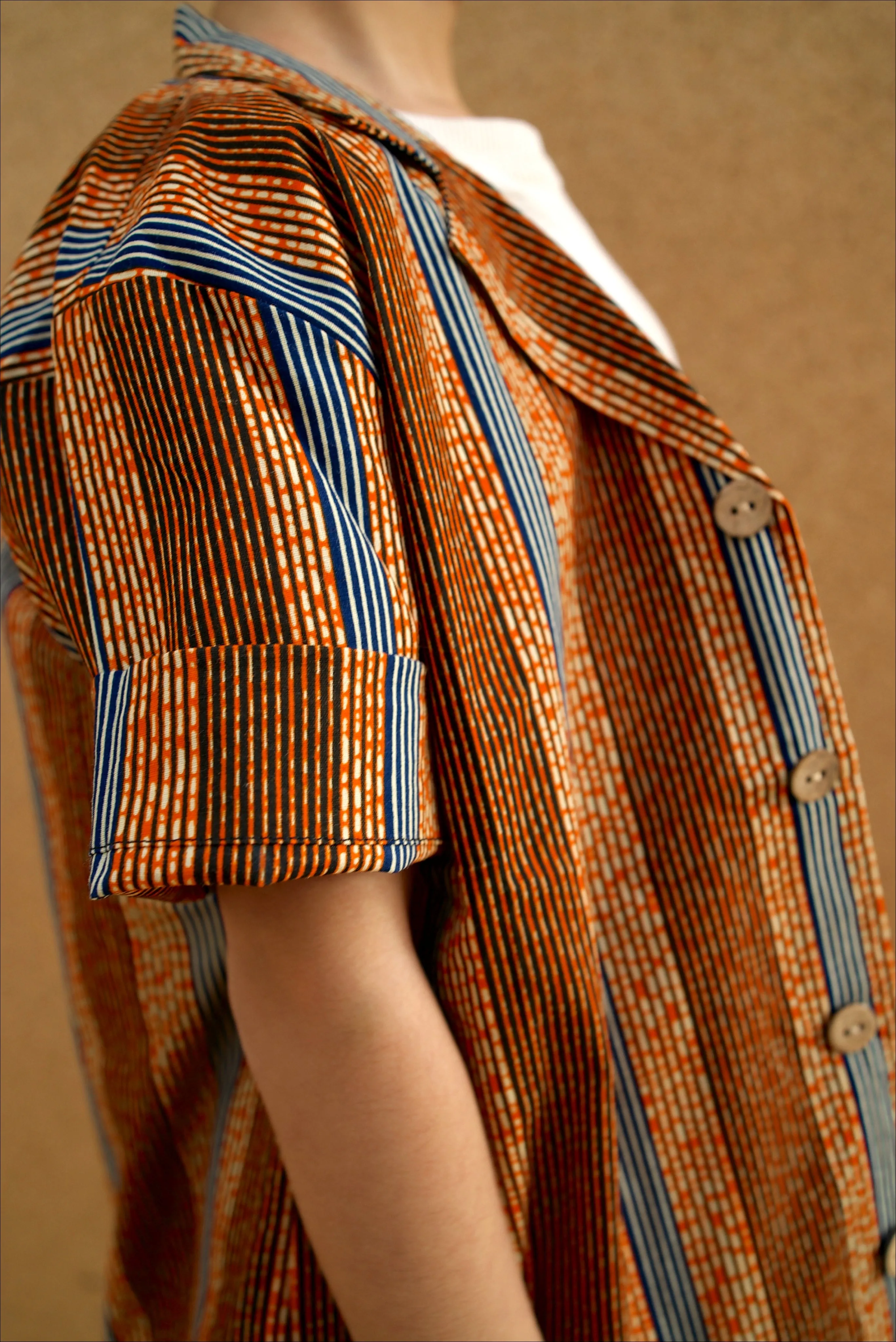 Temi Shirt | Golden Stripe