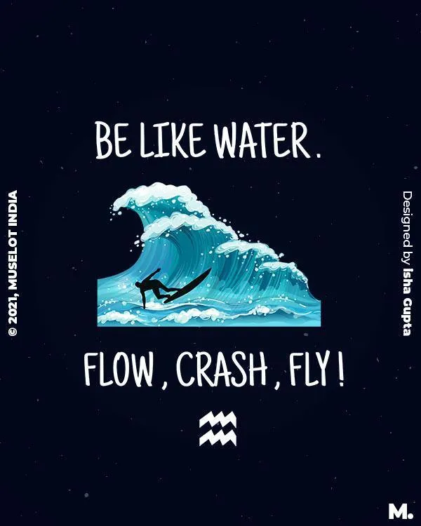 The adaptable aquarius printed t shirts