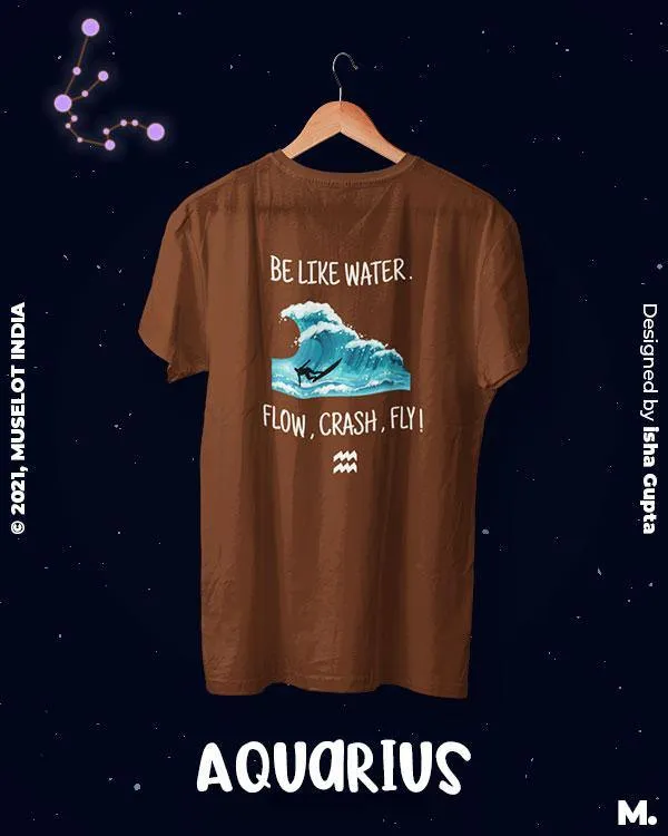 The adaptable aquarius printed t shirts