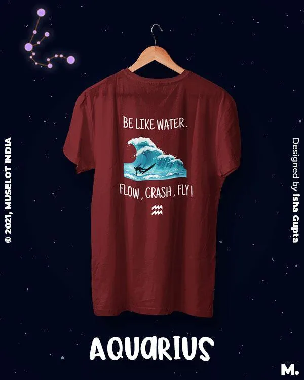 The adaptable aquarius printed t shirts