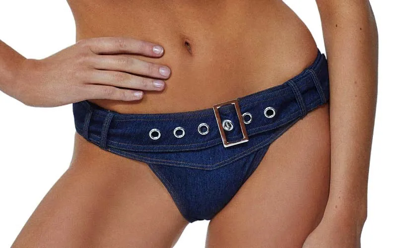 The Buckle Bandeau-The Buckle Pant Bikini