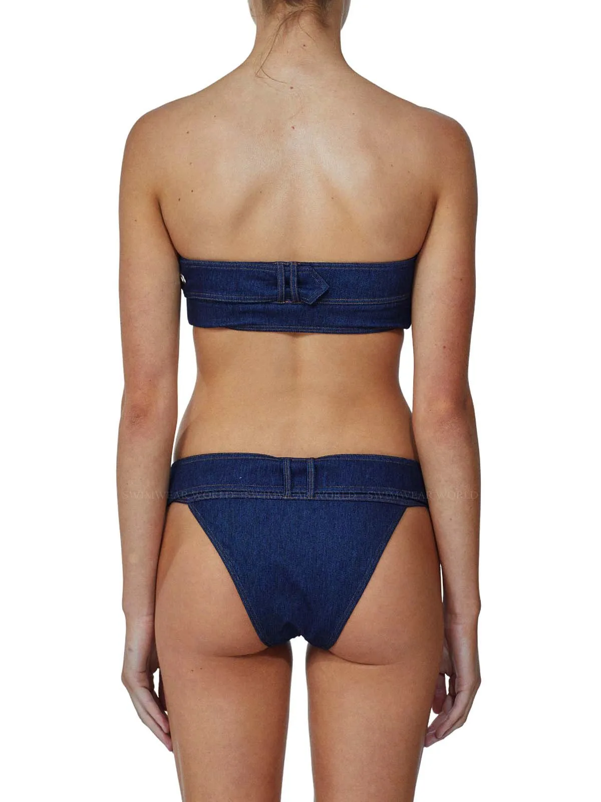 The Buckle Bandeau-The Buckle Pant Bikini