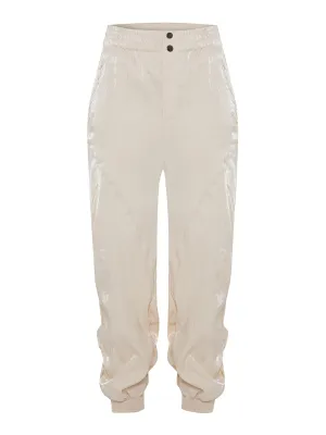THEO Ruched Track Pant in Stone