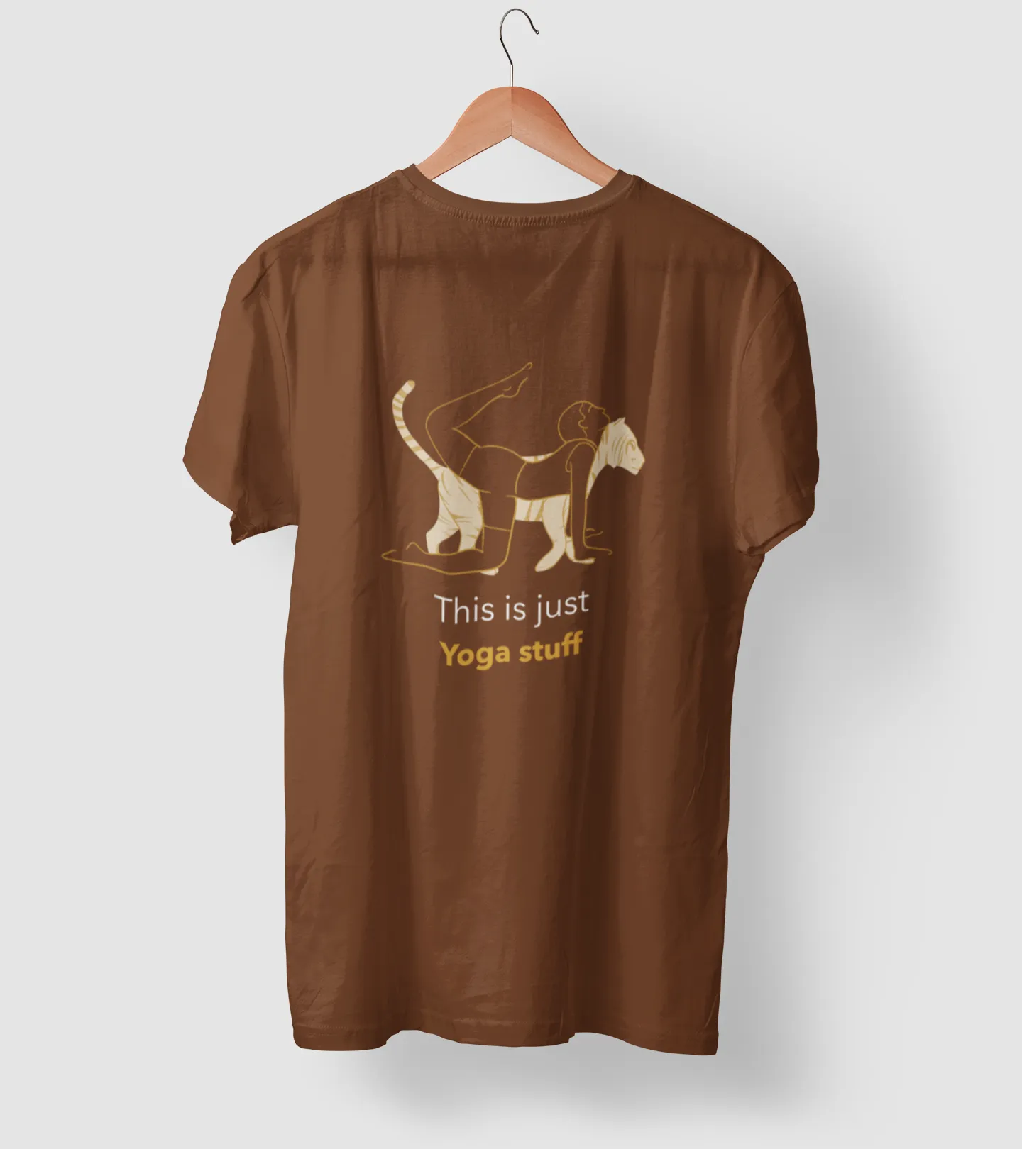 This is just yoga stuff printed t shirts