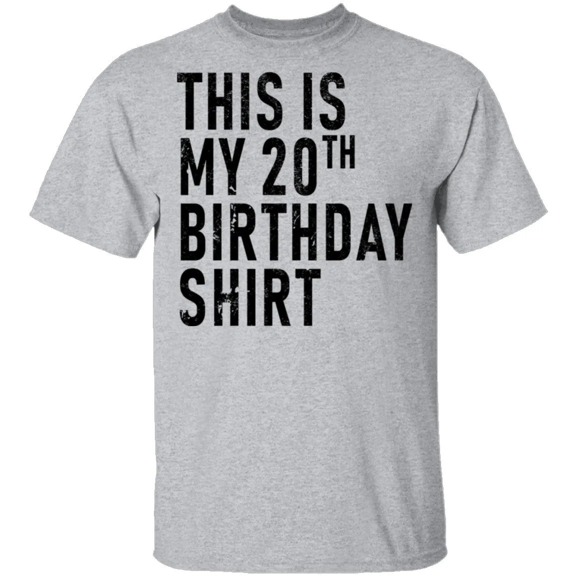 This Is My 20th Birthday Shirt T-Shirt