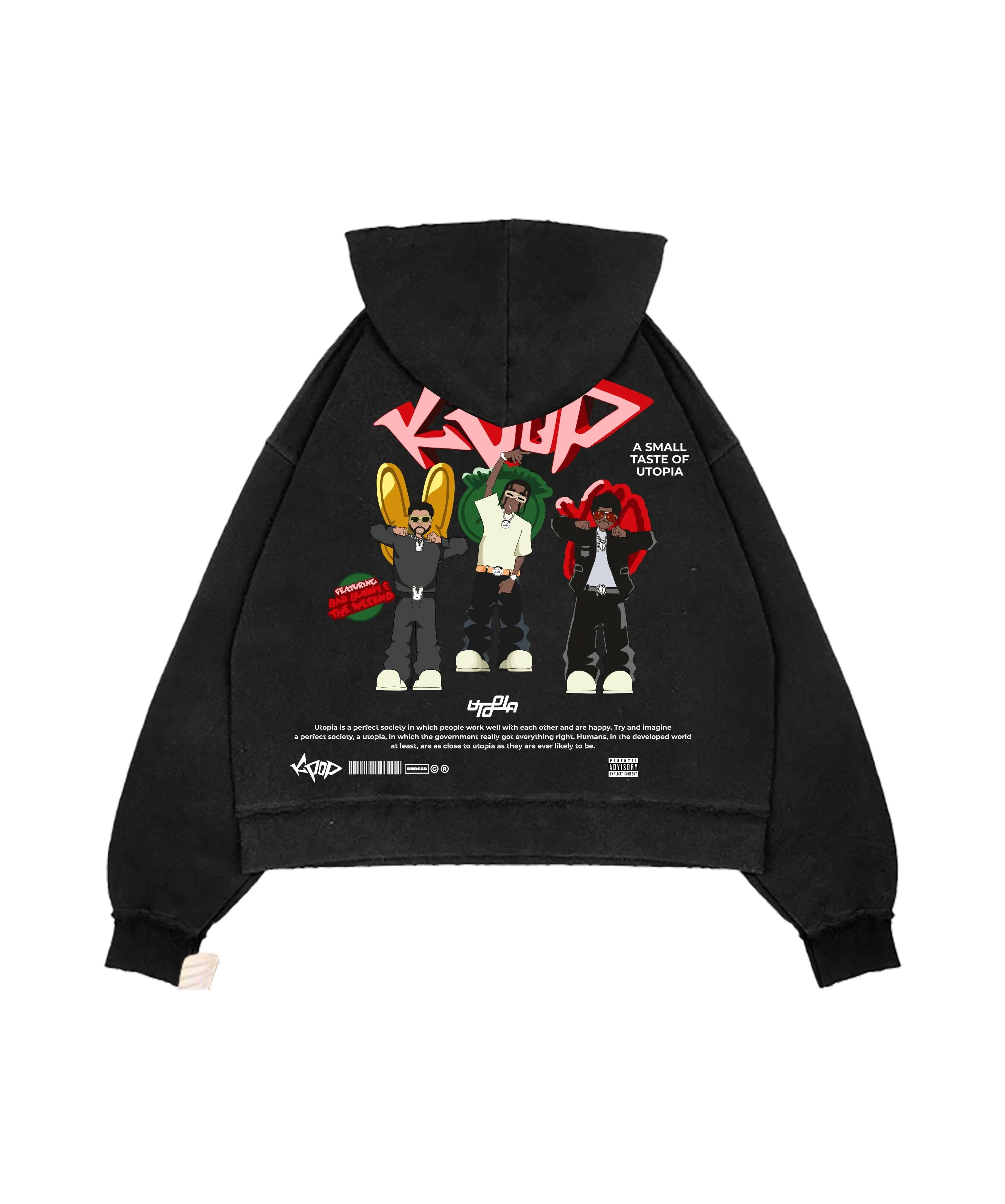 Travis Scott : K Pop : Heavyweight Baggy Hoodie For Men and Women