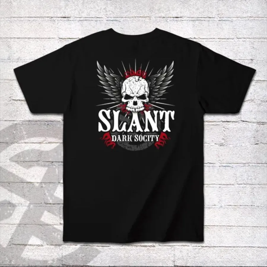Trendy Skull Wings Short Sleeve T-Shirt