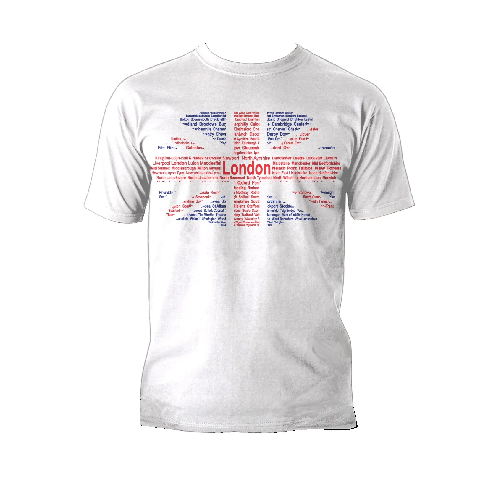 UA London Calling Union Jack Towns Men's T-shirt (White)