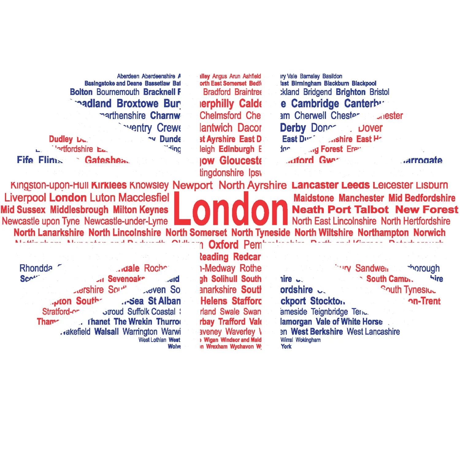 UA London Calling Union Jack Towns Men's T-shirt (White)