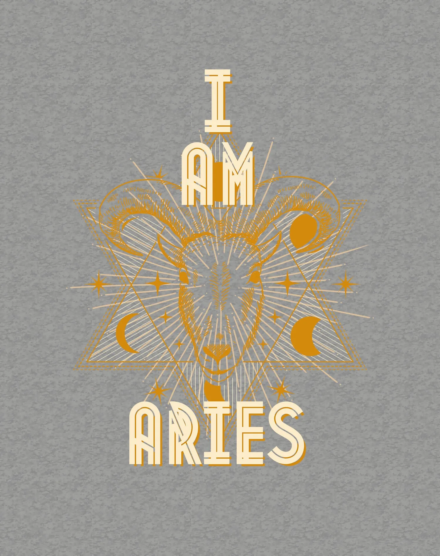 UA Supreme Star Sign Aries Ram Women's T-shirt (Sports Grey)