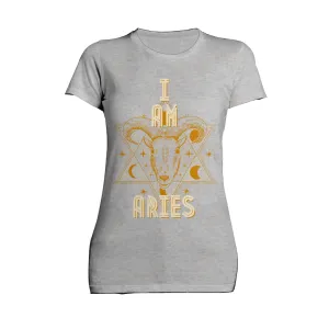 UA Supreme Star Sign Aries Ram Women's T-shirt (Sports Grey)