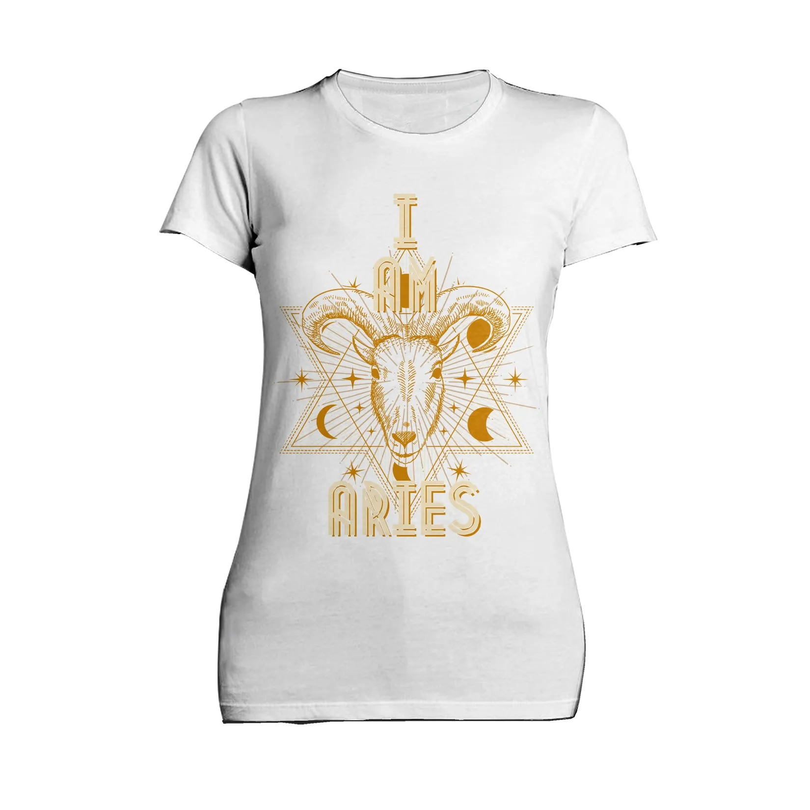UA Supreme Star Sign Aries Ram Women's T-shirt (White)