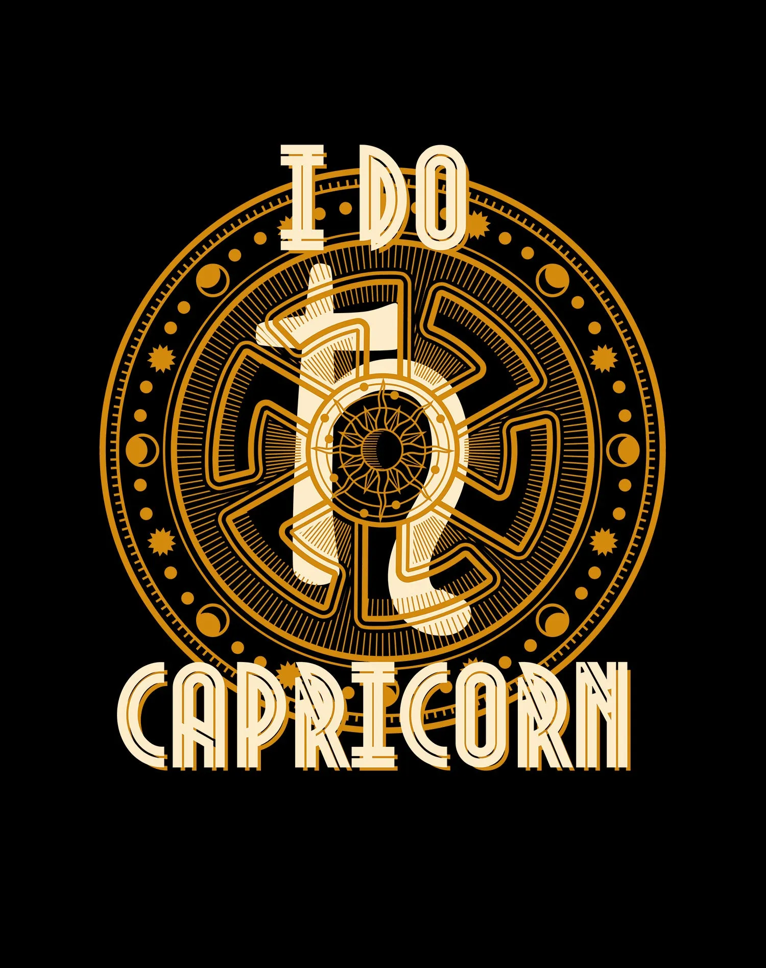 UA Supreme Star Sign Capricorn Women's T-shirt (Black)