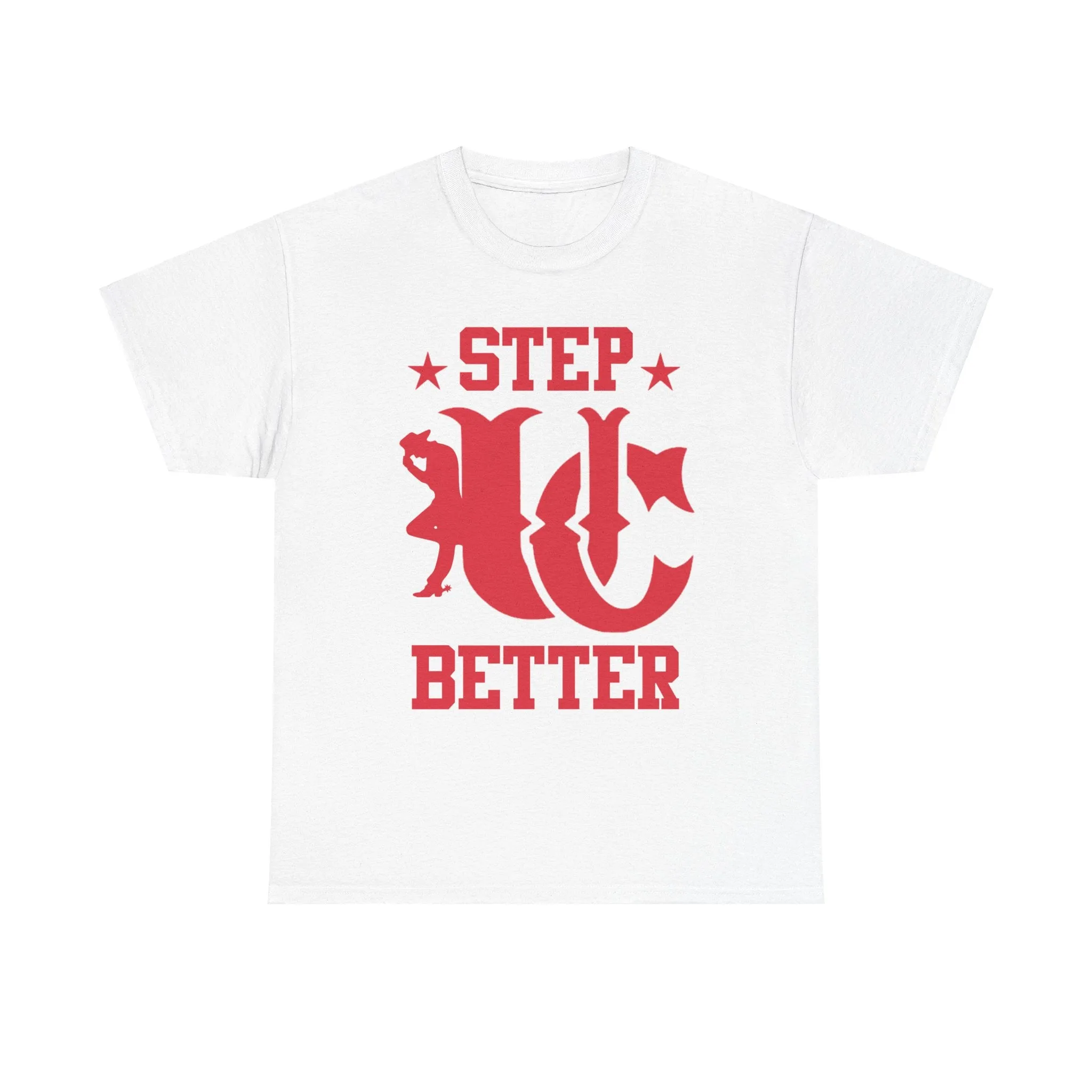UC Step Better White & Red Tees