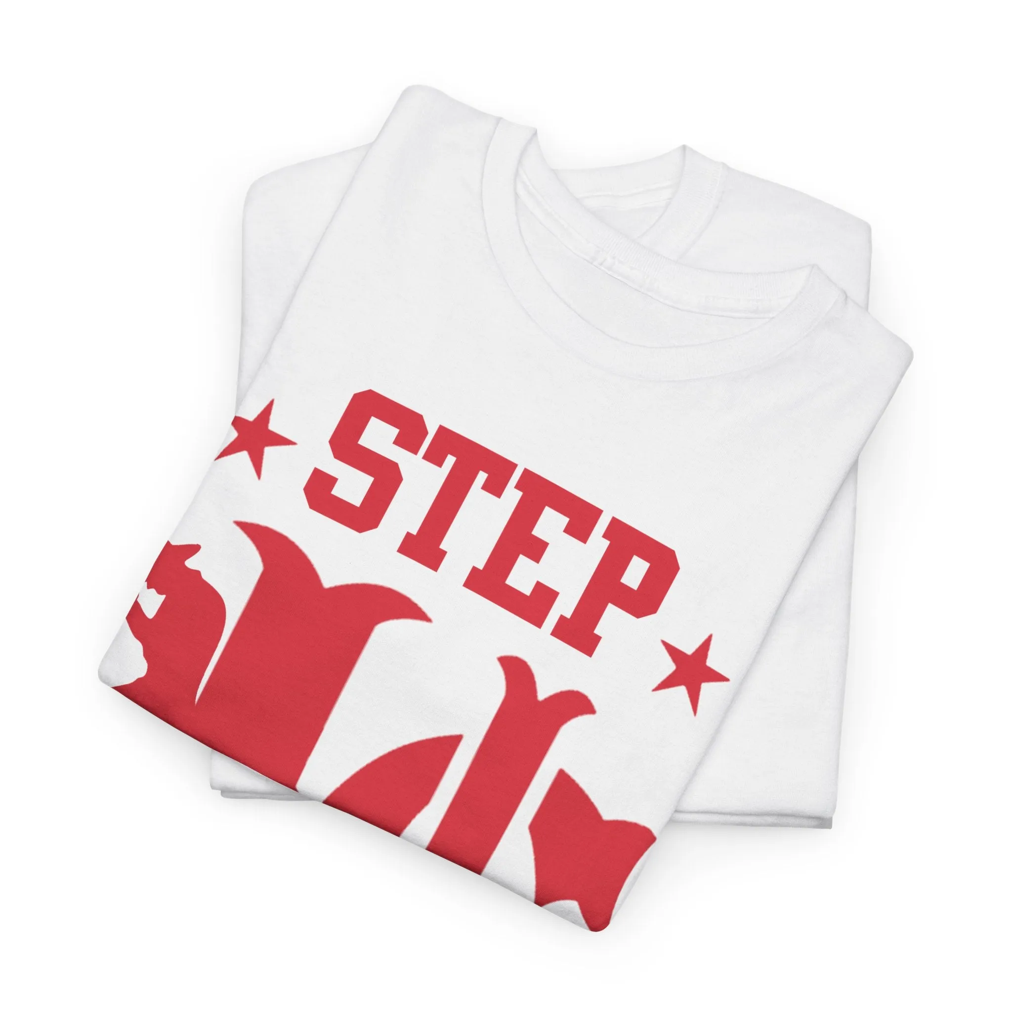 UC Step Better White & Red Tees