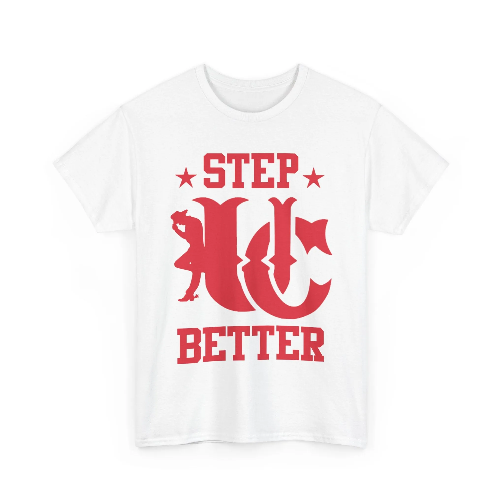 UC Step Better White & Red Tees