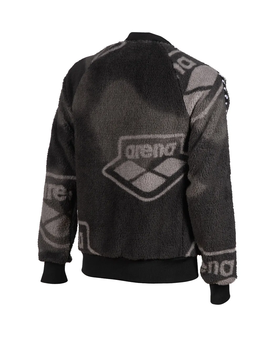 Unisex Arena Relax IV Team Jacket Polar - Smoke Grey Heather-Black-White