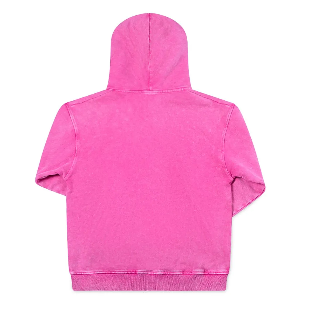 Universe 7 Oversized Heavy Weight Acid Wash Hoodie - Pink
