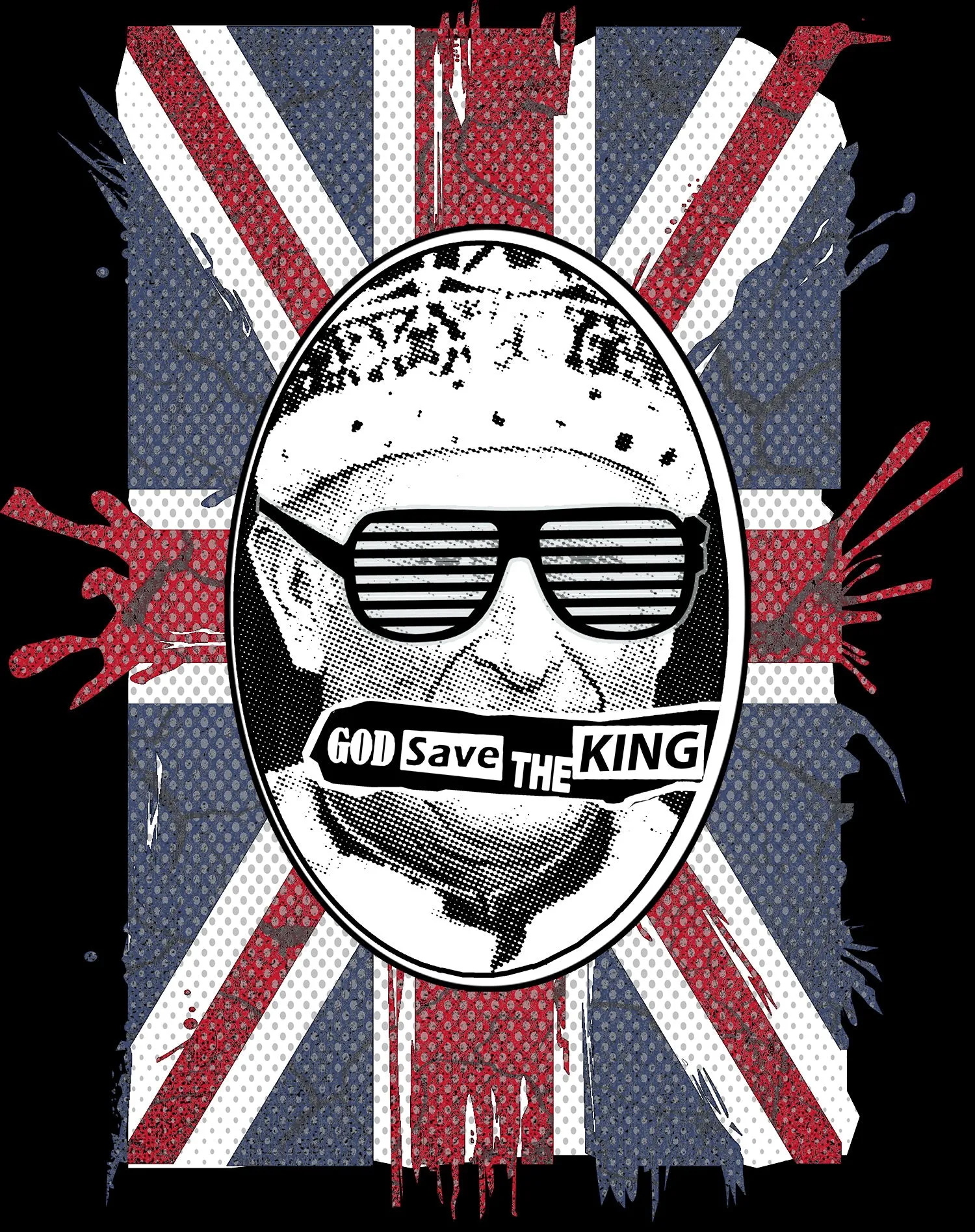Urban Attitude Kings Coronation 2023 God Save The King 01 Men's T-shirt