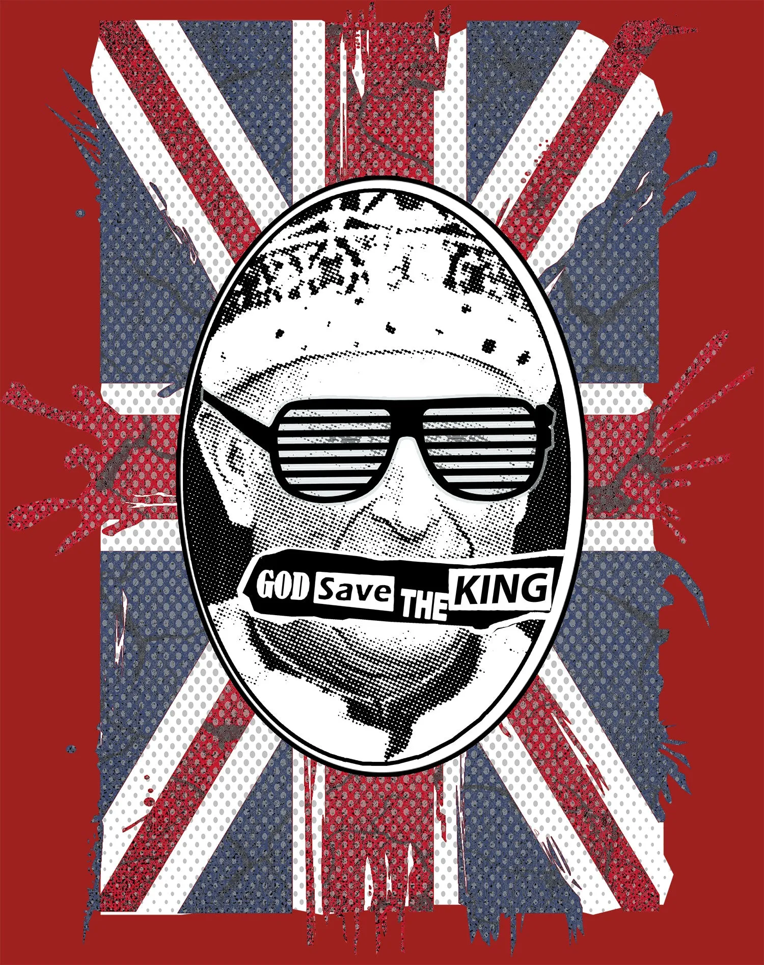Urban Attitude Kings Coronation 2023 God Save The King 01 Men's T-shirt